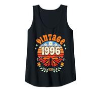 Womens Vintage 30 Year Old Year 1996 Butterfly 30th Birthday Women Tank Top