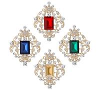Women's Vintage Austrian Crystal Brooch Pins Elegant Rhinestone Brooches Jewelry Gifts for Women Ladies, no, Metal, no gemstone