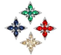 Women's Vintage Austrian Crystal Brooch Pins Elegant Rhinestone Brooches Jewelry Gifts for Women Ladies, no, Metal, no gemstone
