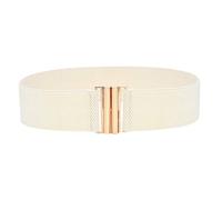 Womens Vintage Belt，Elasticated 50s Inspired Women's Retro Wide Accessories Belt With Golden Buckle Stretchy Belts Vintage Belt for Women Trimmer Stretch Waistband