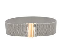 Womens Vintage Belt，Elasticated 50s Inspired Women's Retro Wide Accessories Belt With Golden Buckle Stretchy Belts Vintage Belt for Women Trimmer Stretch Waistband