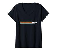 Women's Vintage C172 Airplane Pilot V-Neck T-Shirt