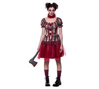 Womens Vintage Circus Clown Fancy Dress Costume - Large (UK 18-20)