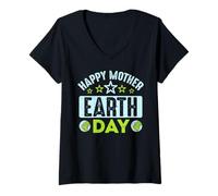 Women's Vintage Earth Day 2026 Save Planet V-Neck T-Shirt