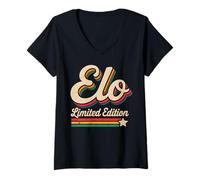 Womens Vintage Elo Retro Style | Proud Elo Name Design | Limited Ed V-Neck T-Shirt