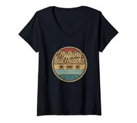 Women's Vintage Nothing But Thieves Retro Cassette Musician V-Neck T-Shirt