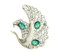 Womens Vintage Openwork Swan Animal Brooch Pin Party Accessory Golden5489