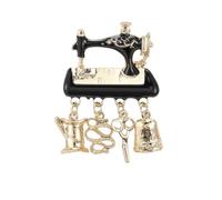 Womens Vintage Sewing Machine Beautiful Brooch Pin Party Accessory Golden3648