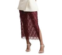 Women's vintage short skirt, sexy midi skirt with plain and shiny sequins, with an elegant design that enhances the silhouette and adorned with a delicate tulle panel skirt