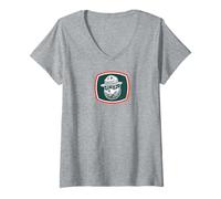 Womens Vintage Smokey Bear Retro V-Neck T-Shirt