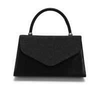 Women's Vintage Top-Handle Handbag with Chain, Shining Evening Bag, Magnetic Closure and Flip-Open, Applies to Daily Outings and Casual Dates (black,23 * 6 * 23cm)