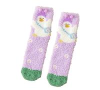 Women's Vintage Warm Socks - Winter Thermal Couple Socks for Children Mid-Calf Comfortable Sleeping at Home and Playing on the Ground Base