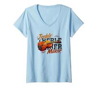 Women's Violin Musician Treble Maker V-Neck T-Shirt