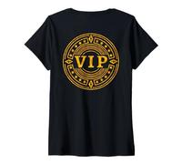 Women's VIP Very Important Person - Design on Back V-Neck T-Shirt