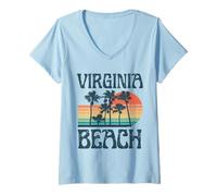 Womens Virginia Beach V-Neck T-Shirt