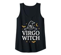 Womens Virgo Witch Aesthetic Zodiac Halloween Star Sign Tank Top