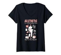 Womens Virgo Zodiac Aesthetic is A Personality Trait V-Neck T-Shirt