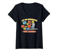 Womens Virgo Zodiac Let Me Alphabetize Your Excuses V-Neck T-Shirt