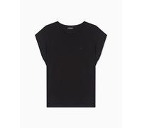 Women's Viscose Crew Neck T-Shirt Black L