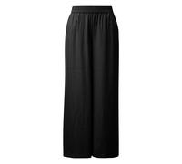 Women's Viscose Twill Trousers COMMA Wide-Leg Noir 42 Long