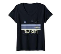 Womens Visit Tau Ceti and Rocky V-Neck T-Shirt