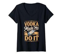 Women's Vodka Made Me Do It V-Neck T-Shirt