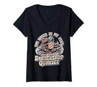 Womens Voices in My Head Formed A Barbershop Quartet - V-Neck T-Shirt