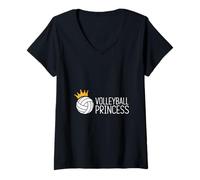 Womens Volleyball Princess Athlete Player Sports -------- V-Neck T-Shirt