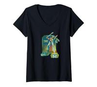 Women's Voltron Distressed Defender V-Neck T-Shirt