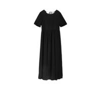 Women's Volume Sleeve Linen Midi Dress Tom Tailor Denim Noir XL
