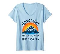 Womens Voyageurs National Park V-Neck T-Shirt