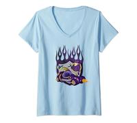 Womens Wacky Races Dick Dastardly Mean Machine V-Neck T-Shirt