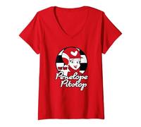 Womens Wacky Races Penelope Pitstop V-Neck T-Shirt
