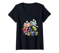 Womens Wacky Races The Whole Crew of Racers V-Neck T-Shirt