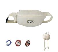 Women's Waist Pack with Adjustable Strap Girls Neck Pouch Letters Penner Japanese Styles Crossbody Body Beautiful Waist Bag