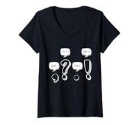 Womens Wait, What? Stop it. I Agree! Grammar Teacher Punctuation V-Neck T-Shirt