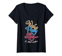 Womens Wake Pray Slay Religious Vintage Hardworking Christian V-Neck T-Shirt