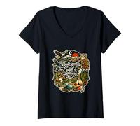 Women's Walk Gently THE Earth is Listening V-Neck T-Shirt