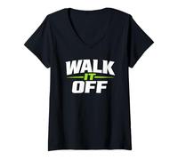 Women's Walk It Off Funny Coach V-Neck T-Shirt