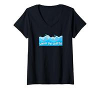 Womens Walk ON Water | Christian Worship Song V-Neck T-Shirt