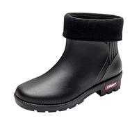 Womens Walking Boots Size 6.5 Women's Spring Summer Autumn and Winter Short Sleeved Cotton Removable and Washable Outdoor Fashion Work Fishing Car Wash Kitchen Non Warm Rain Boots Ladies (Black, 5.5)