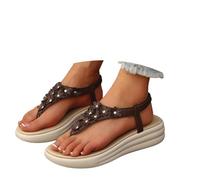 Womens Walking Sandals Women's Toe-Exposed Buckle Strap Comfortable Platform Canvas Sandals