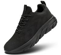Womens Walking Shoes Fashion Running Tennis Comfortable Lightweight Breathable Sport Athletic Gym Workout Training Sneakers, Z57 Black, 8 UK
