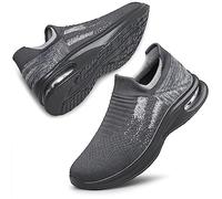 Women's Walking Shoes Lightweight Casual Jogging Shoes Ladies Tennis Shoes Workout Non-Slip Gym Sneakers Grey Size 6.5