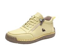 Women's Walking Shoes Lightweight Hiking Shoes Flats Shoes Soft Sporty Non-Slip Walking Shoes Trainers Jogging Shoes Fitness Shoes Road Running Shoes Lightweight Fitness Shoes, yellow, 7 UK