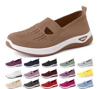 Women's Walking Shoes Orthopaedic Shoes H Mesh Breathable Shoes Memory Foam Sandals Nurse Summer Shoes Women Summer Lightweight Comfortable Trainers Outdoor Sports Shoes Trainers, coffee, 4 UK