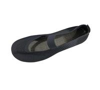 Womens Walking Shoes- Women's Fashion Solid Color Round Head Mesh Flat Non Slip Casual Shoes Chic Grey