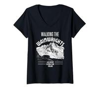 Womens Walking the Wainwrights Lake District National Park England V-Neck T-Shirt