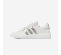Women's Walking Trainers - Court Base - White/silver