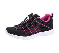 Womens Walking Trainers - Women Sneakers Outdoor Lovers Tracing Casual Non Slip Resistance Lightweight Mesh Breathable Comfortable Wading Shoes Black
